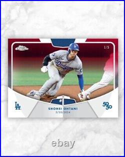 PRE-SALE SEALED BOX 2024 Topps Ohtani 50/50 season. Chase the LOGOMAN 1/1