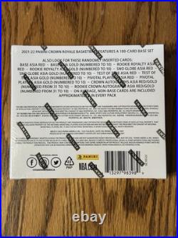Panini Crown Royale 2021-22 NBA Basketball Asia TMall Box FACTORY SEALED