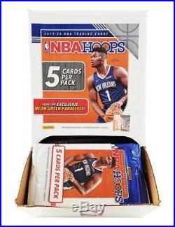 Panini Hoops 2019 2020 Sealed Box NBA 48 Packs Basketball Cards Neon Green