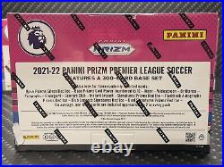 Panini Prizm Premier League Soccer Trading Cards Mega Box SEALED Lot 3 2021-22
