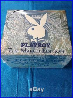 Playboy Centerfold Collector Cards Boxes January April (4) Factory sealed