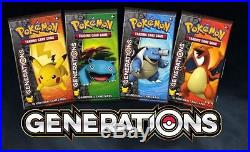 Pokemon 36 Sealed GENERATIONS booster packs New Pokemon Cards unsearched box lot