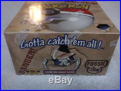 Pokemon Cards, Fossil Series Sealed Booster Box. 1999 W. O. C. 36 packs in all