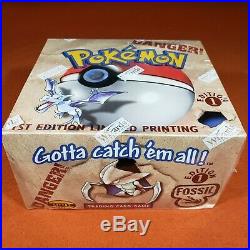 Pokemon Fossil 1st Edition Booster Box 1999 WOTC Factory Sealed TCG Card Game
