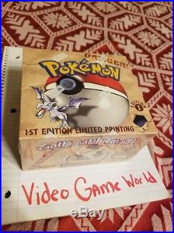 Pokemon Fossil 1st Edition Booster Box 36 Pack Factory Sealed Trade Card 1999