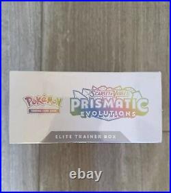 Pokemon Prismatic Evolutions Elite Trainer Box ETB New Sealed