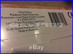 Pokemon SEALED Red Logo Fossil Theme Deck Box Australian Made! TCG Cards RARE