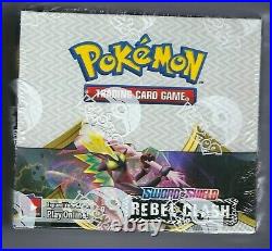 Pokemon Sword and Shield Rebel Clash BOOSTER BOX 36 ct NEW SEALED