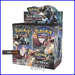 Pokemon TCG Sun & Moon Burning Shadows Sealed Booster Box 36 Packs SM-3 Cards
