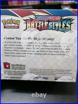 Pokemon battle styles sealed booster box of 36 Packs sword & shield tcg cards