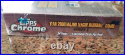 SEALED 2000 Topps Chrome Series 1 Major League Baseball Cards Hobby Box 24 Packs