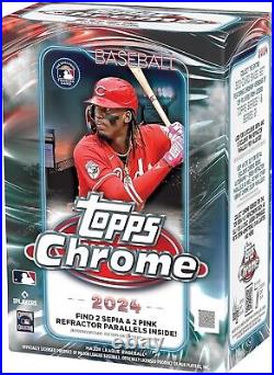 SPECIAL 2024 Topps Chrome Baseball Factory Sealed Value Box Baseball Complete