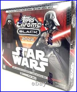 (Sealed) 2022 Topps Star Wars Chrome Black Hobby Box 4 Cards