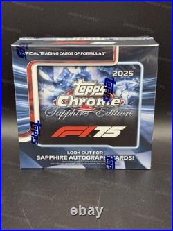 Sealed 2025 Topps Chrome Sapphire Edition Formula 1 F1 Hobby Box In Hand
