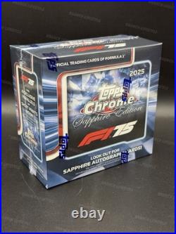 Sealed 2025 Topps Chrome Sapphire Edition Formula 1 F1 Hobby Box In Hand