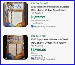 Sealed box 2023 Topps WBC World Baseball Classic auto JSY Ohtani Roki Sasaki