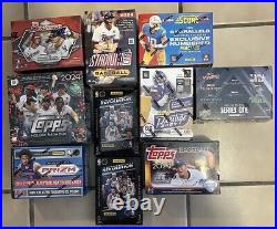 Sealed trading card boxes lot Of 10