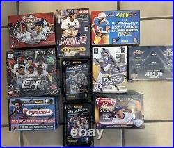 Sealed trading card boxes lot Of 10