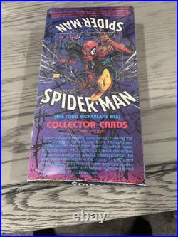 Spider Man Todd Mcfarlane Era Factory Sealed Box 48 Packs Comic Images 1992