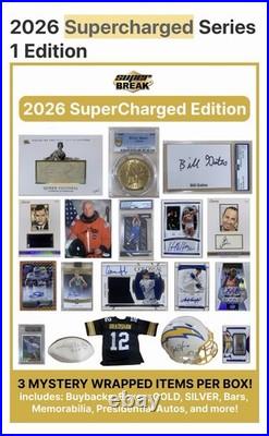 Super Break 2026 Supercharged Edition Full Sealed Box 3+ Guaranteed Hits Per Box