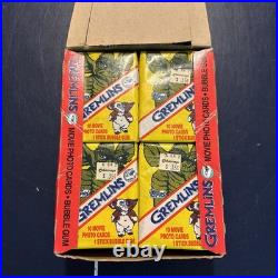 Topps 1984 Gremlins Movie Photo Trading Cards Full Box of 36 Sealed Wax Packs