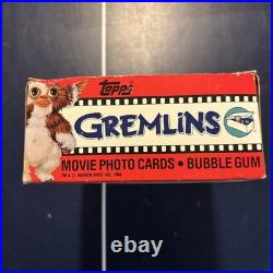 Topps 1984 Gremlins Movie Photo Trading Cards Full Box of 36 Sealed Wax Packs