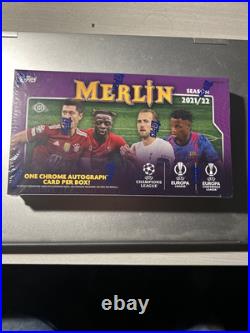 Topps 2021-22 Merlin UEFA Hobby Box Factory Seal