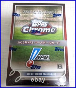 Topps 2022 NPB Chrome Baseball Card Box Sealed Professional Baseball Japan