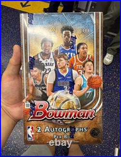 Topps 2025/26 Bowman NBA Basketball Sealed Box 2 Autographs Per Box