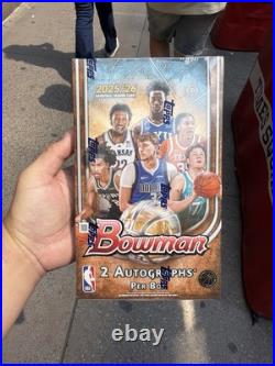 Topps 2025/26 Bowman NBA Basketball Sealed Box 2 Autographs Per Box