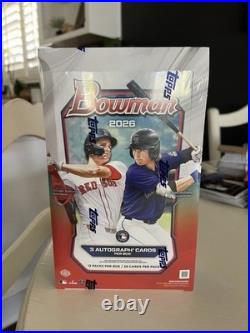 Topps 2026 Bowman MLB Baseball Factory Sealed Hobby Box 336 Cards