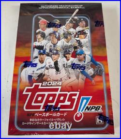 Topps NPB Baseball Cards Box 2024 Factory Sealed 24 pack With Shrink From Japan