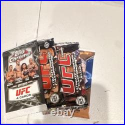 Topps UFC MMA Trading Card Packs Lot, Sealed 4 Packs, 2009 & 2025/2026