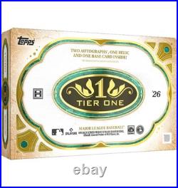 Topss Tier One Baseball Sealed Hobby Box 2026 2 Auto 1 Relic MLB