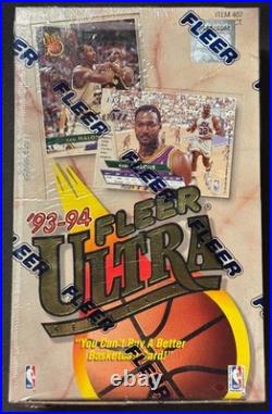 U27104 Factory Sealed 199394 Fleer Ultra Series 1 Basketball Hobby Box G1N