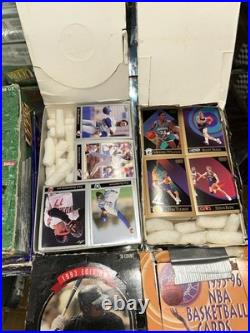 VINTAGE Sports Card Box Lot Sealed 1991-1996 NBA NFL MLB Skybox Leaf Ultra