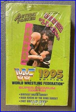 WWF Action Packed 1995 Wrestling Trading Cards Factory Sealed Box