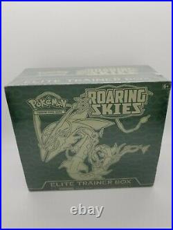 XY ROARING SKIES Elite Trainer Box New Sealed Pokemon Cards with case tear