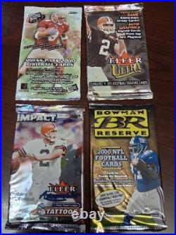 Year 2000 Football Factory Sealed Packs BRADY RC's + More! FREE SHIPPING