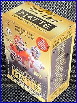 \uD83D\uDD25 2021 NFL Wild Card Matte GOLD with Auto Factory Sealed Mega Box Draft Pick \uD83D\uDD25sc
